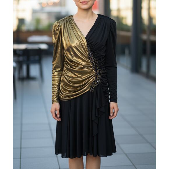 80’s Vintage Filigree LTD Collection Dress Women’s size 16 - Picture 1 of 12